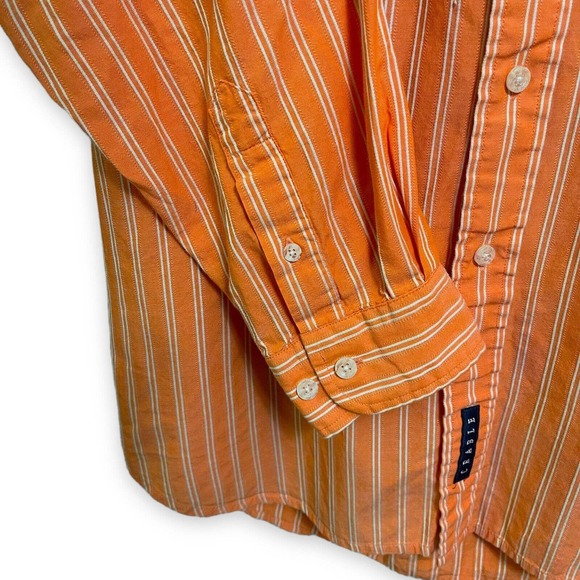 University Of Auburn Long Sleeve Button Down Shirt Crable Sportswear Orange Sz L - Picture 6 of 9